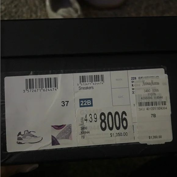 Women's CHANEL Designer Sneakers in Gray and Cream - Picture 6 of 9